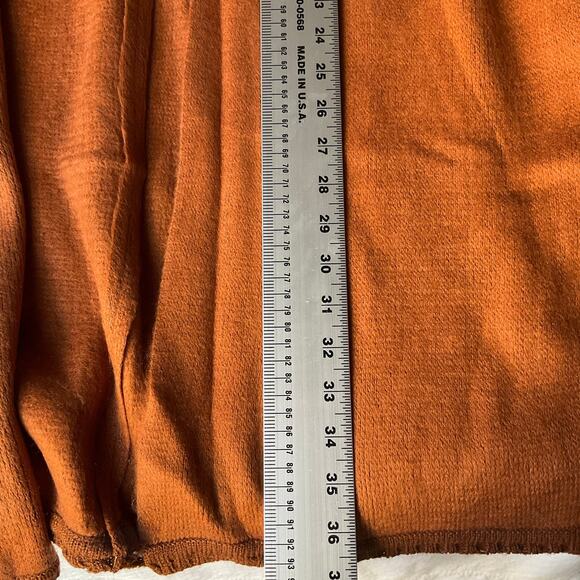 Do Everything in Love Women Jacket Free Size Open Front Midi Length Knit Brown - Picture 4 of 7